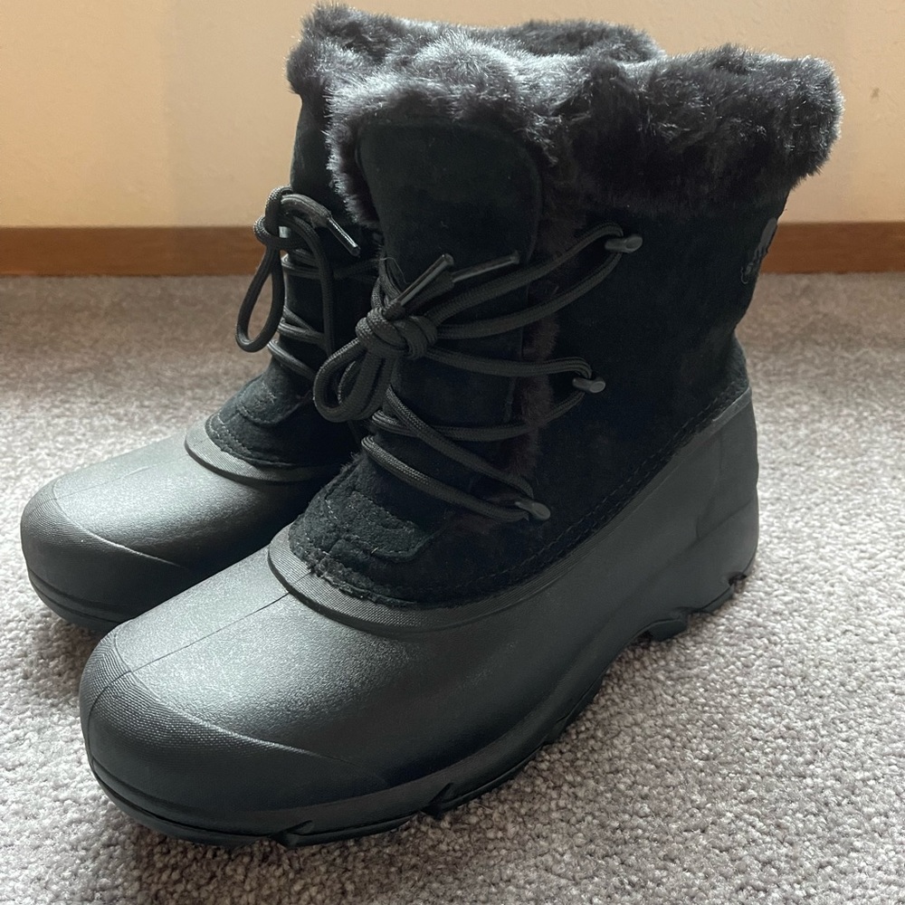 Sorel Snow Angel Lace Up Boots Women’s 10 black